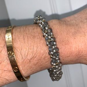 Meredith Frederick Silver and Labradorite Bracelet